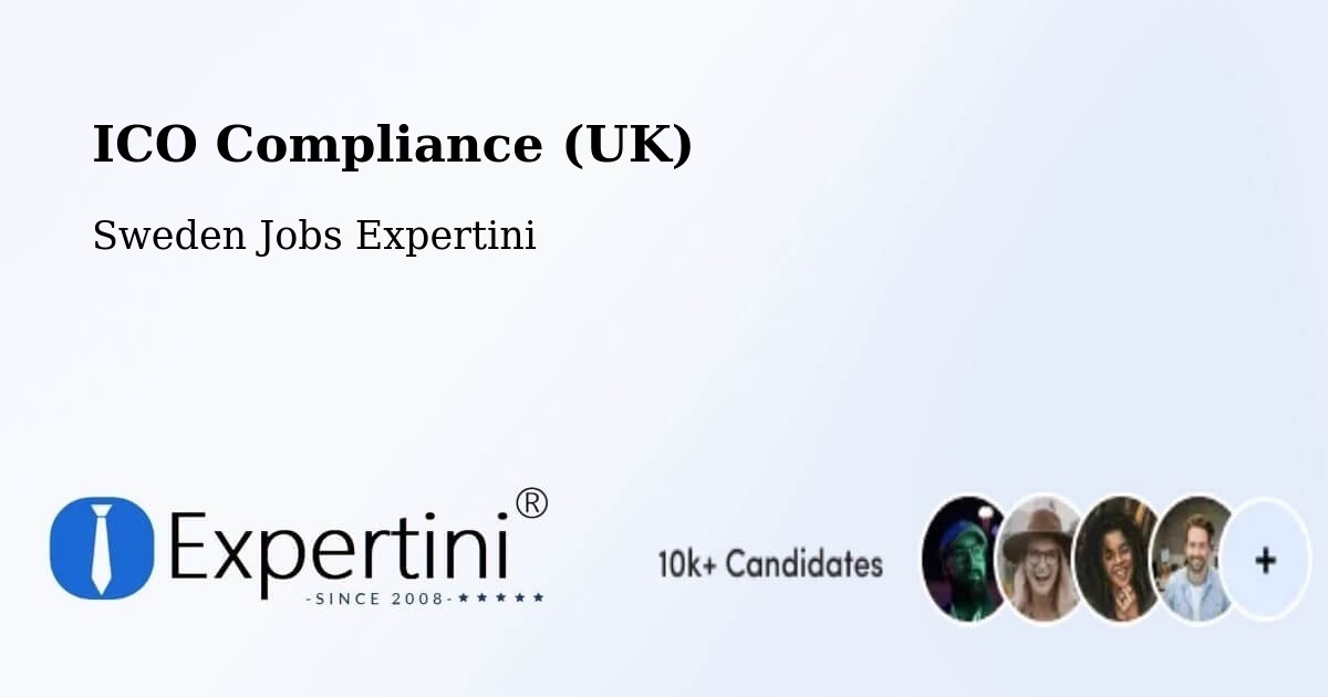 UK Data Protection & ICO Compliance – Åmål - Sweden Jobs Expertini