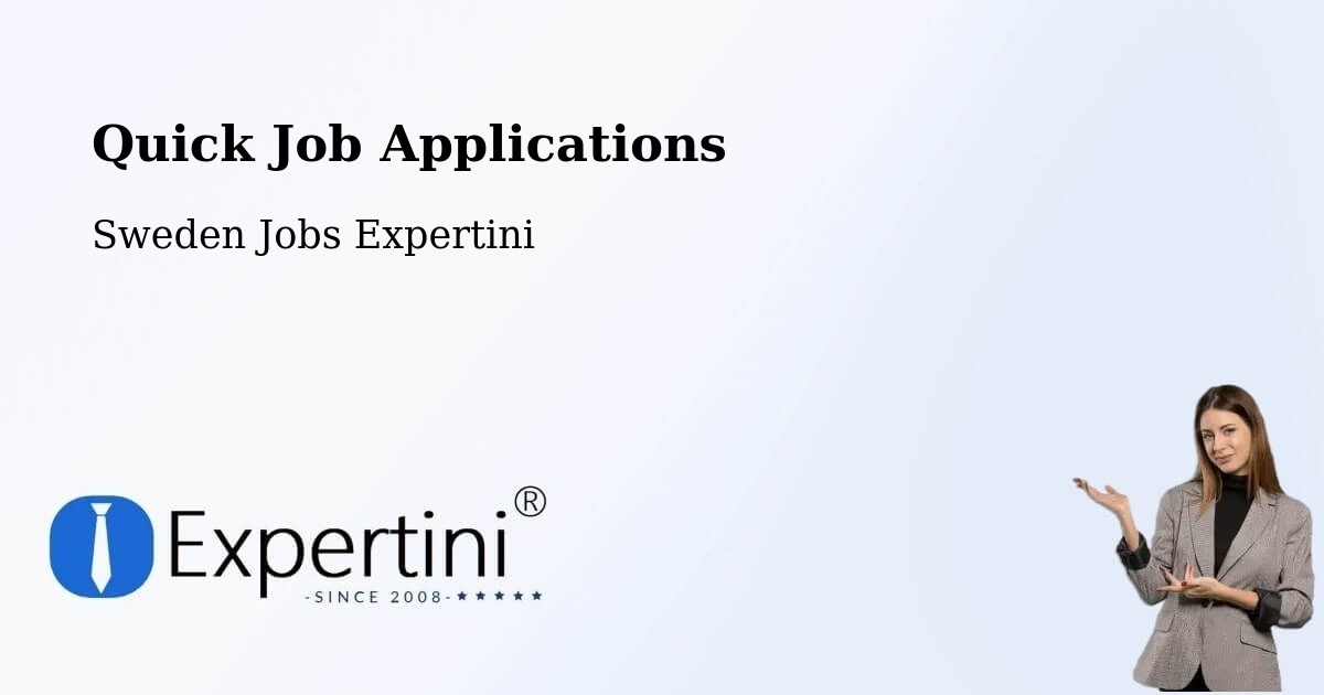 Quick Apply Feature – Åmål - Sweden Jobs Expertini