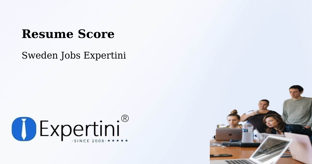 Resume Score & Job Description Match Tool – Åmål - Sweden Jobs Expertini