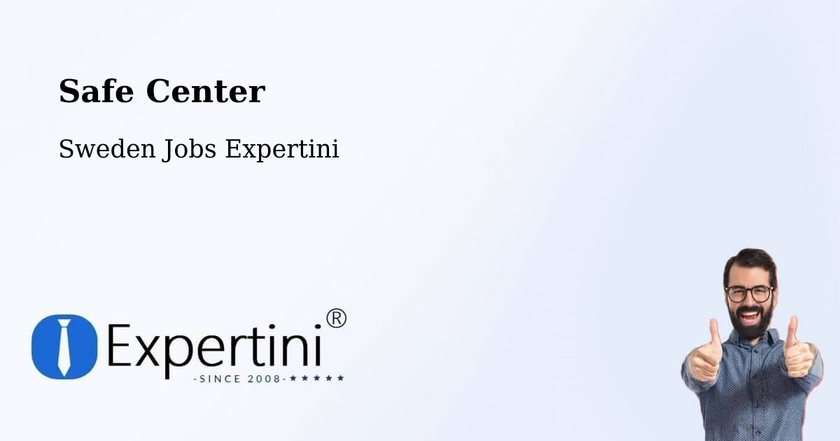 Safety Center – Åmål - Sweden Jobs Expertini